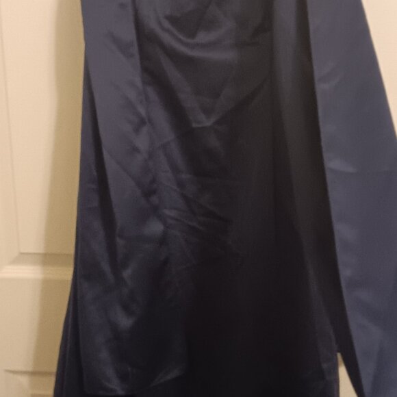 Urban Girl Nites Strapless Midnight Blue Prom Dress with Sash - Picture 5 of 9